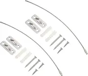 SWOOMEY Furniture Safety Anchors Set Child-Proof Furniture Strap Easy Install No Drilling Kit for Tv Baby Proofing