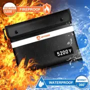 Fireproof Document Bag 5200°F – Heat-Insulated Safe Pouch, Waterproof, 14.2" x 1