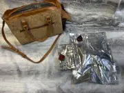 BNWOT PRIMEWARE INSULATED WINE PURSE, CROSSBODY, EXTRA BLADDER
