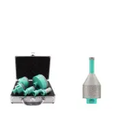 Diamond Hole Saw Set 6pcs Tile Hole Saw Kit and LEKOMESH Diamond Core Drill M...