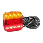 LED Autolamps Stop Tail Indicator Light LHS 12-24V 10m Cable 8 LED Lamp Bulk
