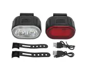 Bike Light Front And Back Usb Rechargeable Bicycle Headlight Tail Light Set Outdoor Night Riding Lighting Equipment