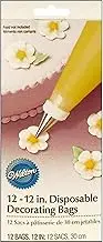 Wilton Disposable Decorating Cake Piping Bags, 12 Inch Size (Pack of 12)