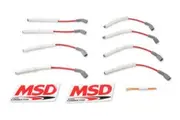 MSD Spark Plug Wires Copper Silicone Multi-Angle 8.5mm Dia. Red GM LS Engines Set MSD-39849