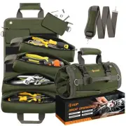Heavy Duty Tool Bag Roll Up Tool Organizer for Men Women Portable Tool Storag...