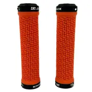 JetBlack Pin Lock On Grips Orange/Black Rings