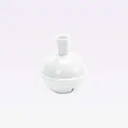 TOKYO MATCHA SELECTION - Ting-a-ling Bell Tokkuri Sake Server Bottle - 2 Color - Mino Ware [Standard Ship by Int'l e-Packet: with Tracking Number & Insurance] (White)