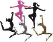 Gymnastics & Dance, Decorative Scrapbook Brads - Eyelet Outlet #242