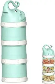 Stackable Formula Container, Layered Milk Powder Dispenser, Portable Cartoon Storage Box, PP Material, Secure & Leakproof Design, Ideal for Travel Walking Outdoor Use