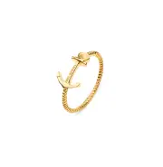 Paul Hewitt Anchor Rope Gold Ring - 54