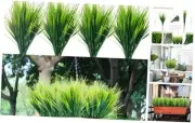 12 Bundles Artificial Grass Plant Outdoors Fake Wheat Grass Faux Greenery