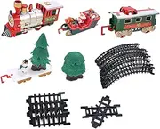 SUPVOX 1 Set Christmas Train with Track Battery Operated for Festive Fun Simulation Train Plaything Holiday Decoration Parent Activity