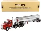 Kenworth T880 Day Cab Tandem Truck Pusher-Axle Heil Petroleum Tanker 1/50 Die...
