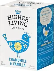 Higher Living Organic Chamomile and Vanilla Tea 15 Teabags