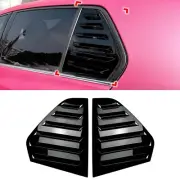 Rear Side Window Louver Shutter Trim For Volkswagen Golf 8 MK8 2020-2023 Black (for: Volkswagen)