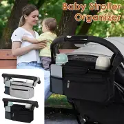 Baby Stroller Organizer with 2 Cup Holder Waterproof Oxford Stroller Caddy lesAe