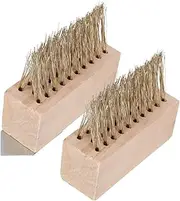 Toyvian 2Pcs Long Handle Steel Wire Weeding Brush for Cleaning Durable Moss Cleaning Tool for Indoor and Outdoor Use Lightweight Garden Supply