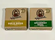 Dr. Squatch SPEARMINT BASIL SCRUB & GOLD MOSS Soap Mens Bar/Handmade