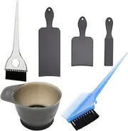 Hair Dye Set 6pcs Hair Styling Tools Portable Diy Hair Coloring Kit No Mess Hair Dye Tool Set for Home Salon Use