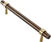 ZYFH8992 Furniture Handle, Pure Copper, Cabinet Handles, Solid Copper, Drawer Knobs, Nordic Style, Door Handle, Brass Bronze for Bedroom, Wardrobe, Profile Handle Trim Parts (Brown, Hole Spacing 64