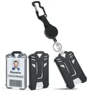 Tactical ID Badge Holder with Retractable Clip, Heavy Duty Retractable Keycha...