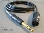 Mogami W2549 Neglex | 2.5 FT | Gold Female XLR to TRS Balanced Interconnect