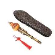 Bamboo Chinese Hulusi Ethnic Gourd Flute C Key Musical Instrument With Case