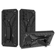 For Samsung Galaxy A73 5G Case Armour Shockproof Tough Cover Kickstand Black
