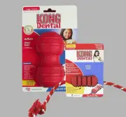 Oral Dental Health KONG Dog Dental Toy - Pet Dental hygiene - Fetch & Chew Toy