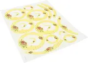Tofficu 1sheet Delicate Transfer Decals for Pottery Crafting High-Temperature Underglaze Paper Chic Design for DIY Projects Durable Easy to Apply