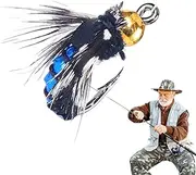 Dry Fly Hooks - Simulation Handmade Realistic Saltwater Fishing Hooks,Multipurpose Supplies for Bass Trout Pickerel Walleye Bream
