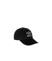 Triomphe baseball cap in corduroy S,XL,L,M black
