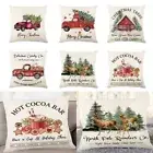 Happy Christmas Christmas Pillow Cover Cushion Cover Pillow Case Square