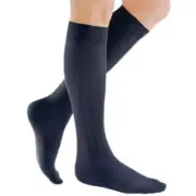 Medi for Men Calf Highs, Ribbed, CT, (Size: IV) 15-20mmHg Navy