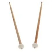 1 Pair Maple Cymbal Mallets Drum Sticks Lightweight