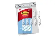 Command Medium Clear Oval Value Pack, 7 Hooks and 12 Strips, CL091-7NA