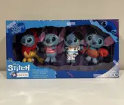 Disney STITCH IN COSTUME 100 Years of Wonder Plush Collectors Set of4 NEW