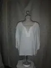 Long Sleeve Tops,Gap,size SM, Ivory White,Light Blue Striped NWT
