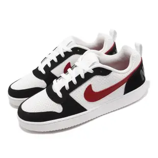 Nike 休閒鞋 Court Borough Low 白 黑 紅 男鞋838937-102原價2500特價2200