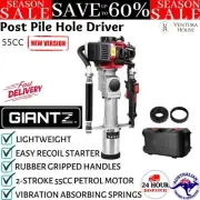 GIANTZ 55CC Petrol Post Pile Hole Driver 2-Stroke Power Picket Rammer Pounder AU