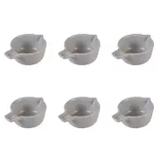 6PK Davis & Waddell Nori Porcelain Mini Pourer 15x11cm/210ml - Light Grey
