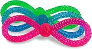 Petface Twist Tugger Dog Toy, Blue/Green/Pink