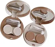 [PACKOVE] 2Sets Travel Case Cute Colored Cosmetic Organizer Leak Carrying Box for Go Use for Pocket Purse