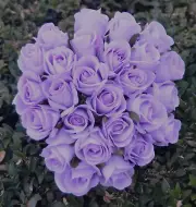 SILK WEDDING BOUQUET LILAC LAVENDER PRE MADE POSY BOUQUETS ROSE FLOWER FLOWERS