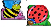 CHUNKY,LADYBUG,BEE Books, Set-2 Children Ages 3-5 Pre-K, NEW