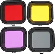 Uonlytech 4 PCS Snorkeling Lens Filter for Enhance Underwater Photography with Scratch Resistant Optical Filters