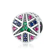 Lucky Star Charm Fit Bracelet Silver plating Women Jewelry DIY Beads Charm