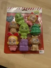Infantino Grinch Bath Play set Toy Gift Christmas Dr Seuss Finger Puppets New