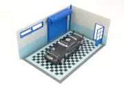 Car models display 1/24 Miniature auto garage Scale 1:24 Diorama model kit