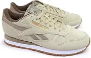 [Reebok] Unisex Classic Leather Trainers, Classic Beige Classic Beige Ash, 34 EU